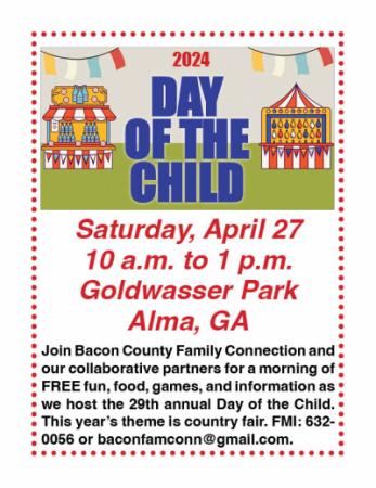 Day of the child announcement poster